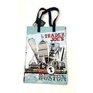 TRADER JOE’S  BOSTON Reusable Shopping Tote Bag NWT